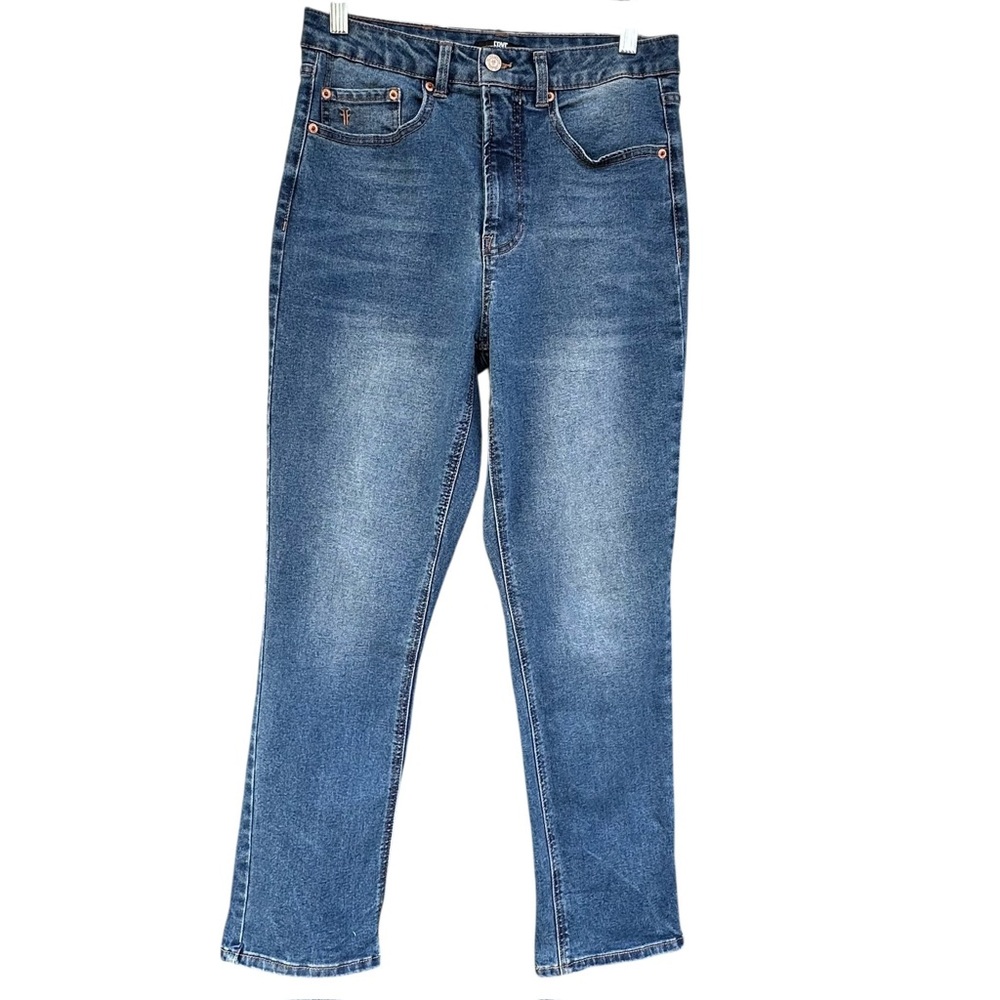 Frye Amari High Rise Straight Leg Jeans - Medium‎ Wash Stretch (Size 6/28)